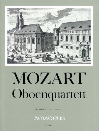 Quartett F-Dur KV370 f�r Oboe und Streichtrio Partitur und Stimmen