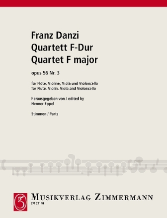 Quartett F-Dur op.56,3 f�r Fl�te, Violine, Viola, Cello