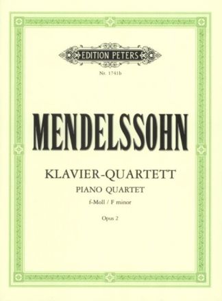 Quartett f-Moll op.2 f�r Klavier und Streichtrio