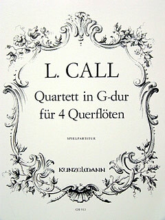 Quartett G-Dur f�r 4 Fl�ten Spielpartitur