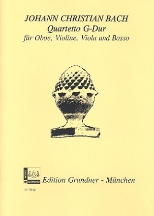 Quartett G-Dur f�r Oboe, Violine, Viola und Bass Stimmen