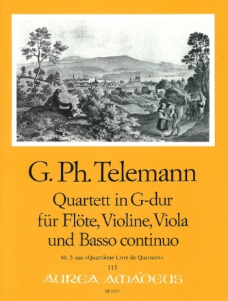 Quartett G-Dur Nr.6 f�r Fl�te, Violine, Viola und Bc