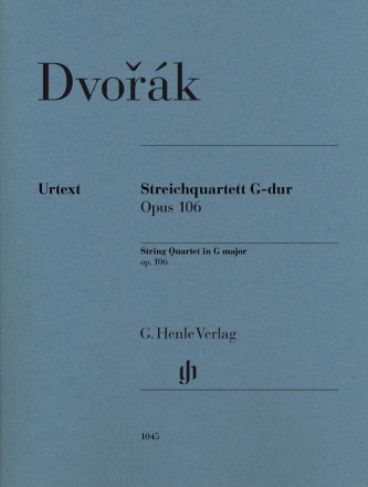 Quartett G-Dur op.106 f�r 2 Violinen, Viola und Violoncello Stimmen