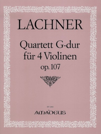 Quartett G-Dur op.107 f�r 4 Violinen Stimmen