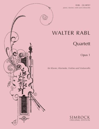 Quartett op.1 f�r Klarinette, Violine, Violoncello und Klavier Stimmen (2008)