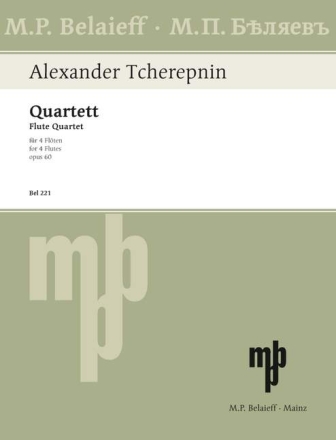 Quartett op.60 f�r 4 Fl�ten Partitur