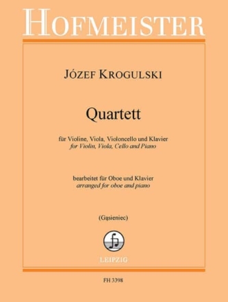 Quartett (original f�r Violine, Viola, Violoncello und Klavier) f�r Oboe und Klavier