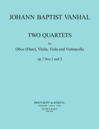 Quartette op.7,1-2 f�r Oboe, Violine, Viola and Violoncello Stimmen