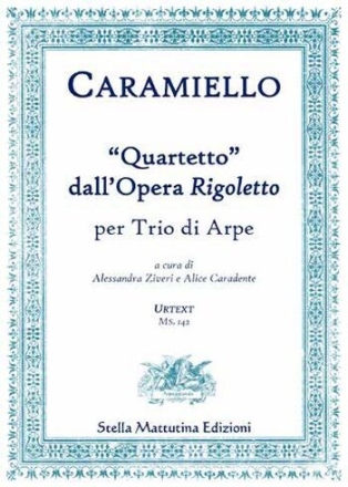 Quartetto dall'Opera Rigoletto for 3 harps score and parts