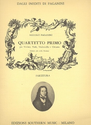 Quartetto primo per violino, viola, violoncello e chitarra partitura