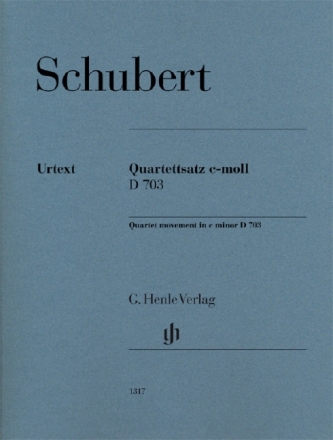 Quartettsatz c-Moll D703 f�r 2 Violinen, Viola und Violoncello Stimmen