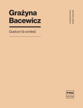 Quatuor A CORDES score and parts