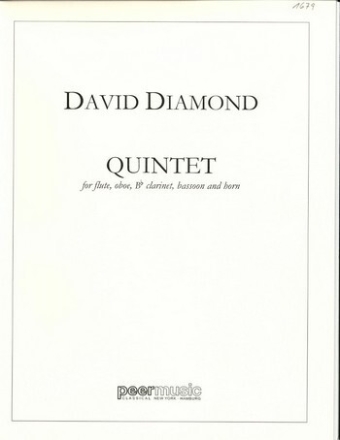 Quintet for flute, oboe, Bb clarinet, bassoon and horn score