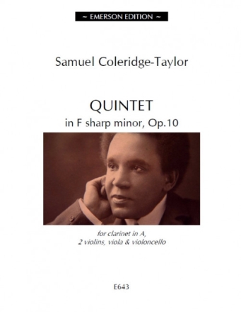 Quintet in f Sharp Minor op.10 for clarinet in A, 2 violins, viola and cello score and parts