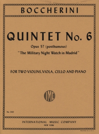 Quintet op.57b no.6 for 2 violins viola, cello and piano