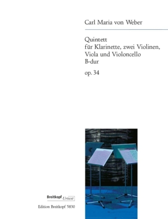 Quintett B-Dur op.34 f�r Klarinette und Streichquartett Stimmen