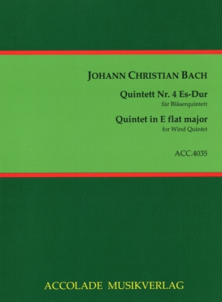 Quintett Es-Dur Nr.4 f�r Fl�te, Oboe, Klarinette Horn und Fagott PARTITUR+STIMMEN