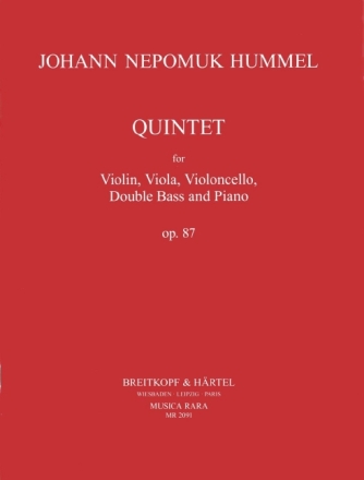 Quintett Es-Dur op.87 f�r Violine, Viola, Violoncello, Kontraba� und Klavier