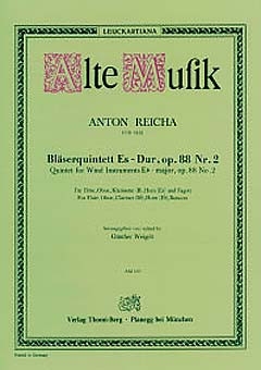 Quintett Es-Dur op.88,2 f�r Fl�te, Oboe, Klarinette, Horn in Es und Fagott Stimmen