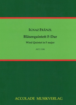 Quintett F-Dur f�r Fl�te, Oboe, klarinette, Horn und Fagott Partitur und Stimmen