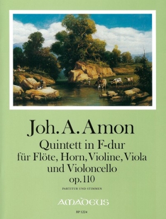 Quintett F-Dur op.110 f�r Fl�te, Horn, Violine, Viola, Violoncello Partitur und Stimmen