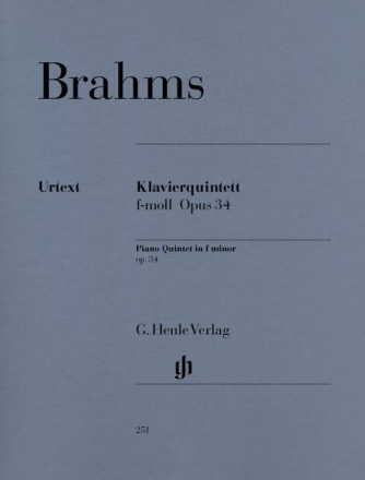 Quintett f-Moll op.34 f�r 2 Violinen, Viola, Violoncello und Klavier