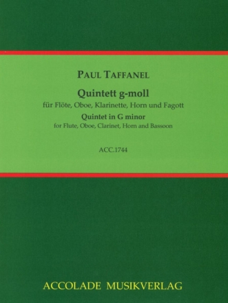Quintett g-Moll f�r Fl�te, Oboe, Klarinette, Horn und Fagott Partitur und Stimmen