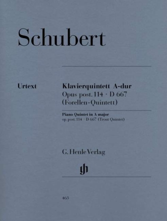 Quintett op.post.114, A-Dur f�r Klavier, Violine, Viola, Violoncello und Kontraba� Stimmen