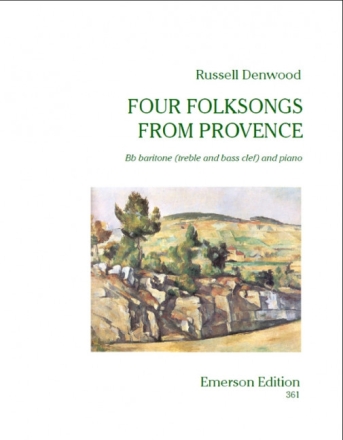 R. Denwood, 4 Folksongs From Provence baritone and piano buch