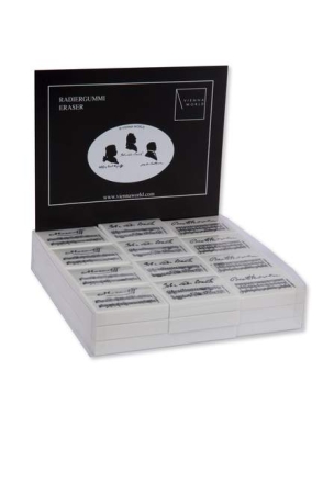 Radiergummibox Komponisten (36 Stk) 14,5x14,5x3cm