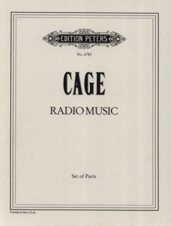 Radio Music for solo or ensemble up to 8 performers, one playing radio Score