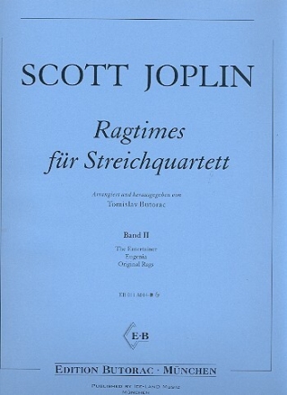 Ragtimes Band 2 f�r Streichquartett Partitur+Stimmen