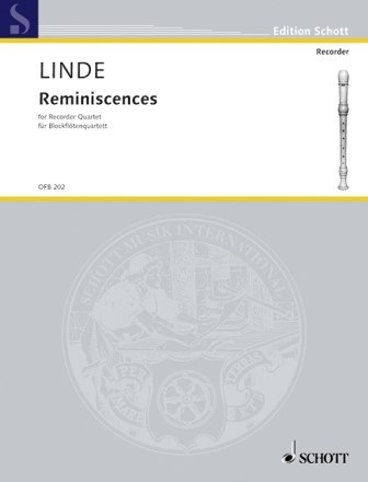 Reminiscences f�r 4 Blockfl�ten (ATTB) Partitur und Stimmen