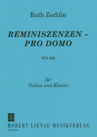 Reminiszenzen pro domo WN260 f�r Violine und Klavier