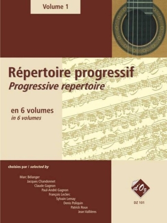 Repertoire Progressif vol.1 pour guitare