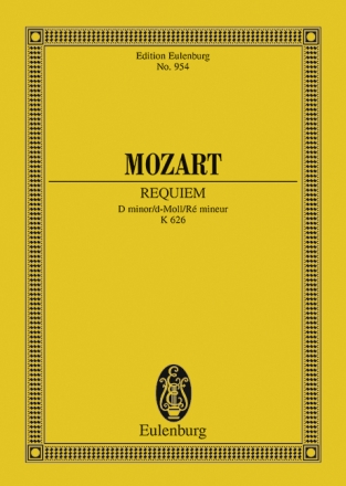 Requiem d-Moll KV626 f�r Soli, Chor und Orchester Studienpartitur