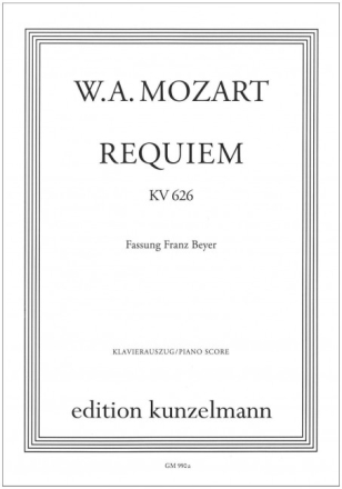 Requiem d-Moll KV626 f�r Soli, gem Chor und Orchester Klavierauszug, Neuauflage 2006