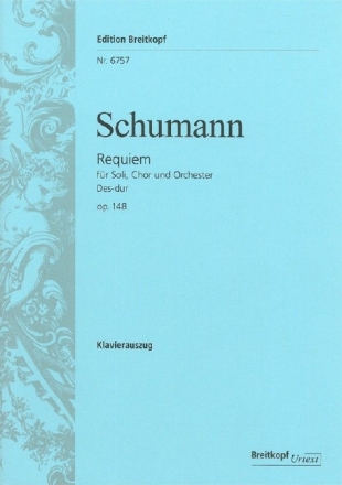 Requiem Des-Dur op.148 f�r Soli, Chor und Orchester Klavierauszug (la)