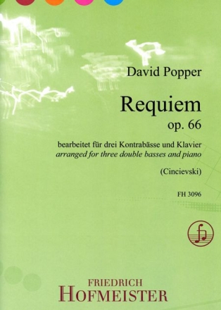 Requiem op.66 f�r 3 Kontrab�sse (Orchester- oder Solostimmung) und Klavier