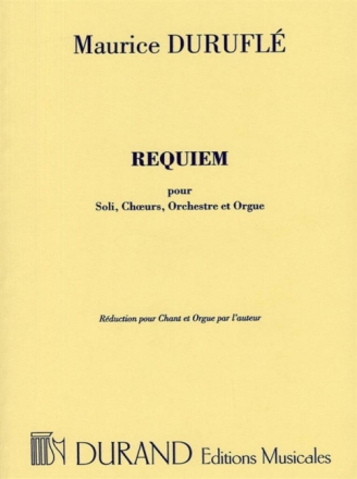 Requiem op.9 pour soli, choeurs, orchestre et orgue pour chant et orgue (la)