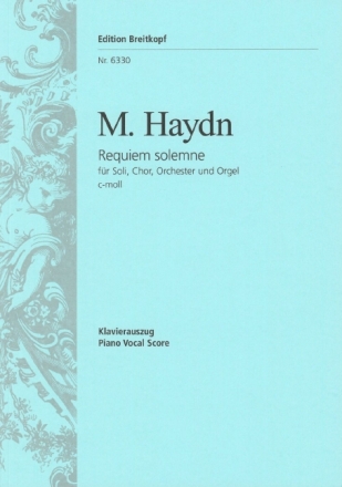 Requiem solemne c-Moll f�r Soli, gem Chor, Orchester Klavierauszug (la)