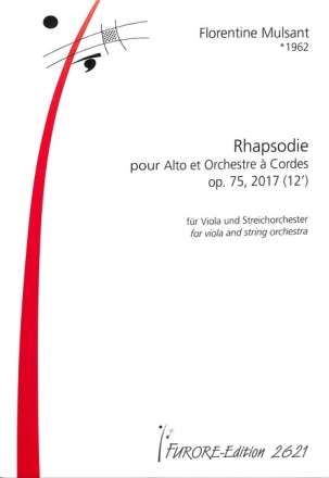 Rhapsodie op.75 f�r Viola und Streichorchester Partitur