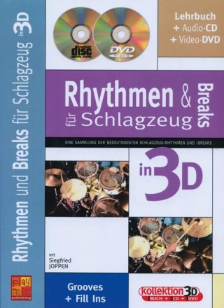 Rhythmen und Breaks in 3D (+CD +DVD): f�r Schlagzeug