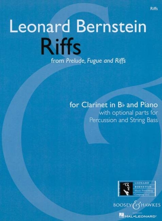 Riffs from Prelude, Fugue and Riffs for clarinet, piano and percussion and string bass ad lib