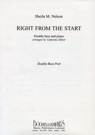 Right from the Start f�r Kontrabass und Klavier Einzelstimme
