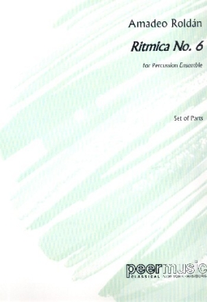 Ritmica No.6 for percussion ensemble parts