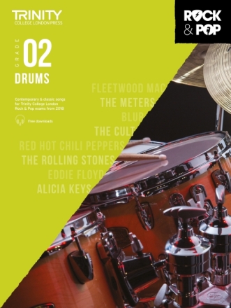 Rock & Pop Exams 2018 Grade 2 (+Online Audio) for drum set