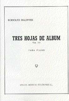 Rodolfo Halffter, Tres Hojas De Album Op. 22 Klavier buch