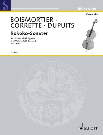 Rokoko-Sonaten f�r 2 Violoncelli (2 Fagotte) Spielpartitur