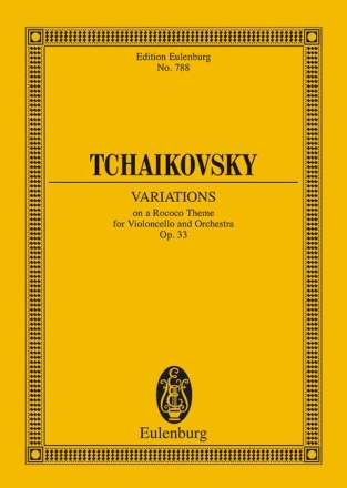 Rokoko-Variationen op.33 f�r Violoncello und Orchester Studienpartitur